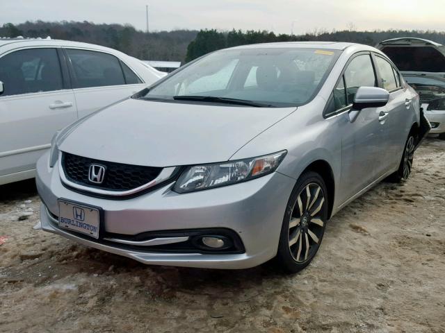 19XFB2F97EE083110 - 2014 HONDA CIVIC EXL SILVER photo 2