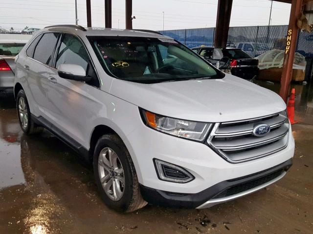 2FMPK3J82JBB61489 - 2018 FORD EDGE SEL WHITE photo 1