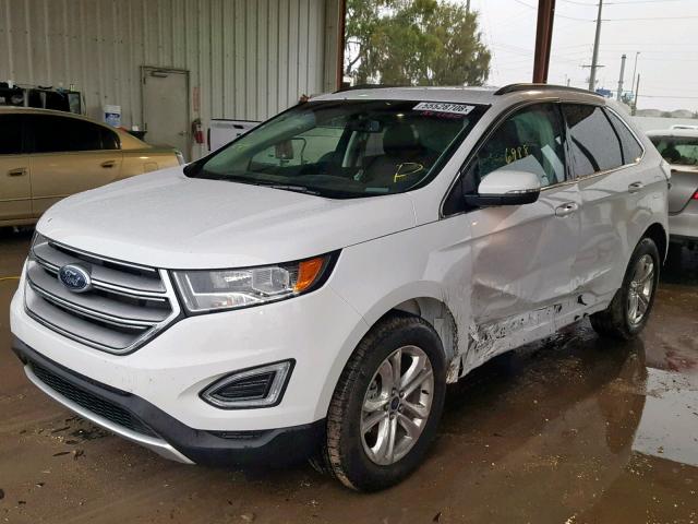 2FMPK3J82JBB61489 - 2018 FORD EDGE SEL WHITE photo 2