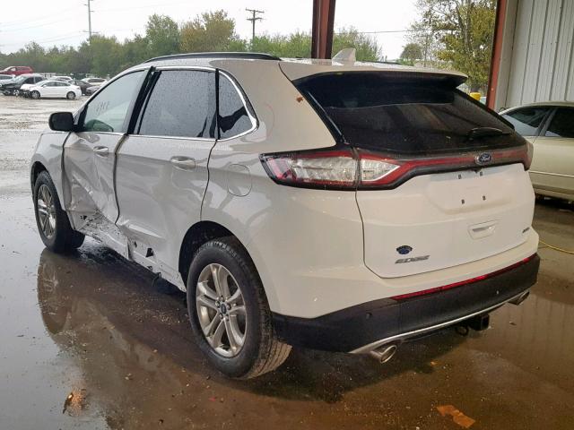 2FMPK3J82JBB61489 - 2018 FORD EDGE SEL WHITE photo 3