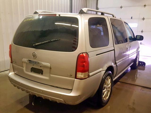 5GADV33L05D159709 - 2005 BUICK TERRAZA CX SILVER photo 4