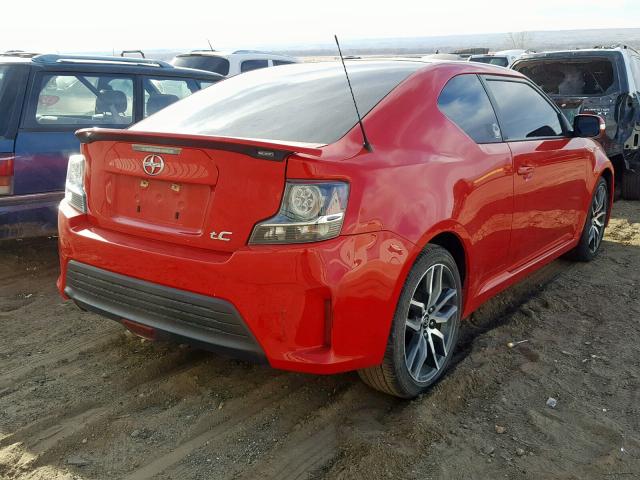 JTKJF5C74FJ009482 - 2015 TOYOTA SCION TC წითელი ფოტო 4