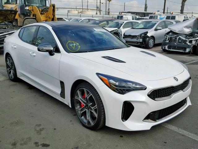 KNAE55LC3J6040045 - 2018 KIA STINGER GT WHITE photo 1