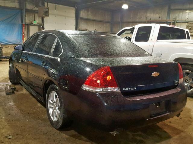 2G1WA5E38E1165564 - 2014 CHEVROLET IMPALA LIM BLACK photo 3