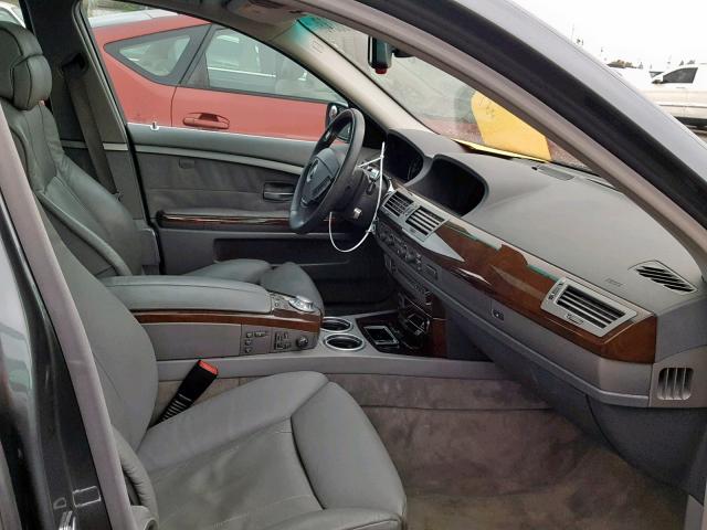 WBAGL63524DP73872 - 2004 BMW 745 I GRAY photo 5