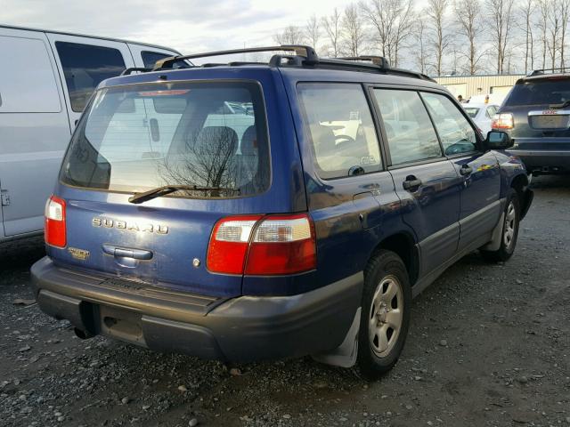 JF1SF63591H734498 - 2001 SUBARU FORESTER L BLUE photo 4