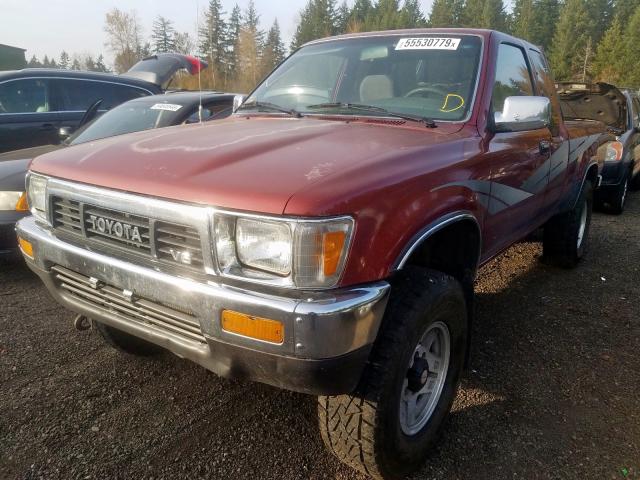 JT4VN13G4K0008126 - 1989 TOYOTA PICKUP 1/2 RED photo 2