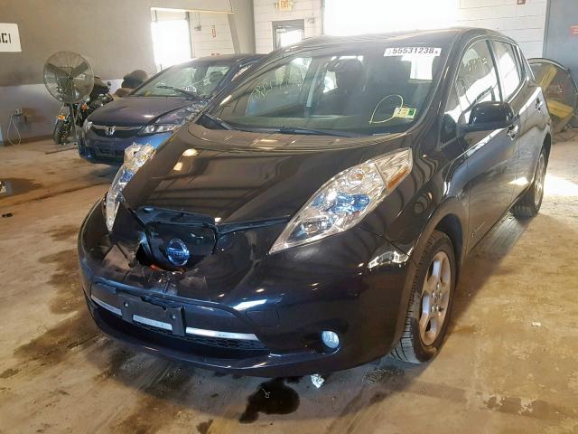 1N4AZ0CP4DC410846 - 2013 NISSAN LEAF S BLACK photo 2