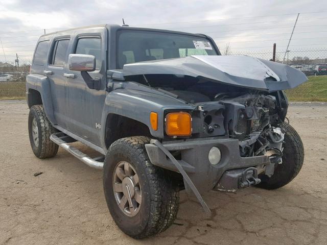 5GTDN13E278205758 - 2007 HUMMER H3 BLUE photo 1