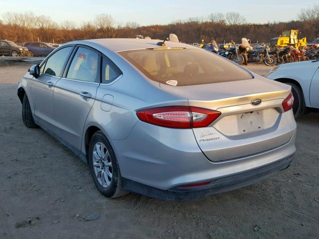 3FA6P0G73GR280036 - 2016 FORD FUSION S SILVER photo 3