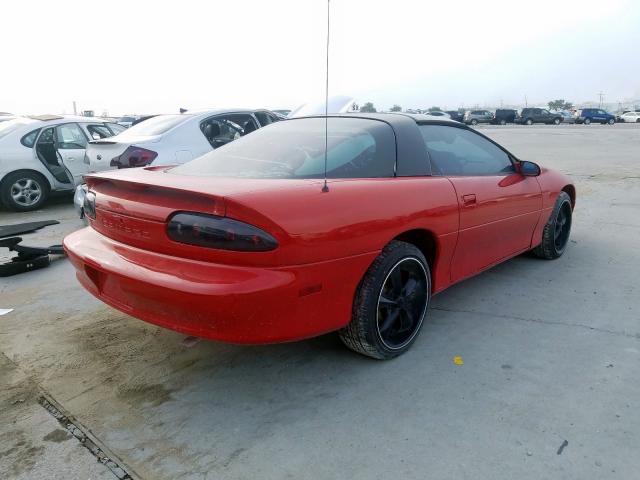 2G1FP22K7V2139900 - 1997 CHEVROLET CAMARO BAS RED photo 4