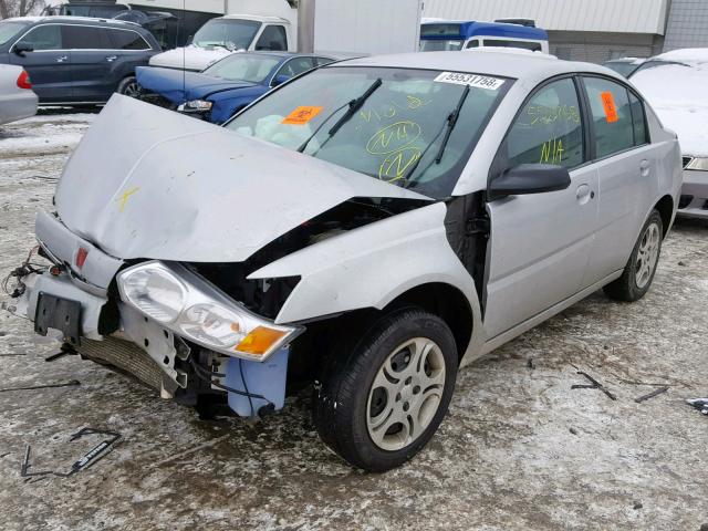 1G8AZ52FX3Z158851 - 2003 SATURN ION LEVEL SILVER photo 2