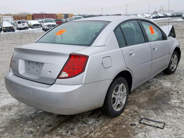 1G8AZ52FX3Z158851 - 2003 SATURN ION LEVEL SILVER photo 4