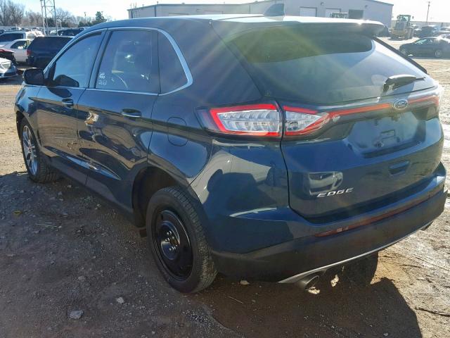 2FMPK3K86GBC65944 - 2016 FORD EDGE TITAN BLUE photo 3