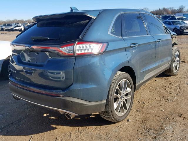 2FMPK3K86GBC65944 - 2016 FORD EDGE TITAN BLUE photo 4