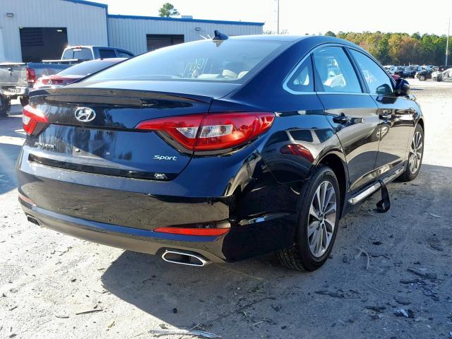 5NPE34AF6FH050064 - 2015 HYUNDAI SONATA SPO BLACK photo 4