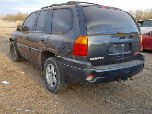 1GKDT13S332120562 - 2003 GMC ENVOY BLACK photo 3