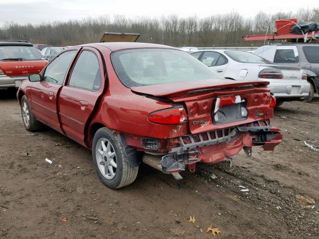 1FAFP66L2YK116168 - 2000 FORD CONTOUR SE RED photo 3