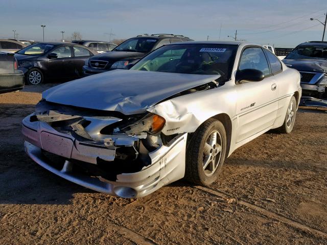 1G2NW12EX2C225776 - 2002 PONTIAC GRAND AM G SILVER photo 2