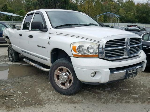 1D7KS28C06J155671 - 2006 DODGE RAM 2500 S WHITE photo 1