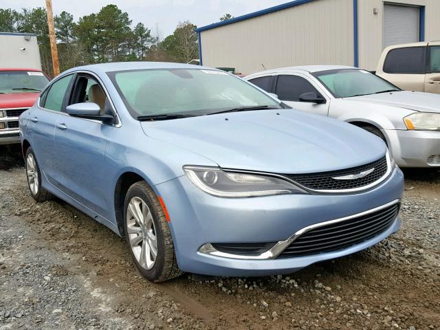 1C3CCCAB0FN652736 - 2015 CHRYSLER 200 LIMITE BLUE photo 1