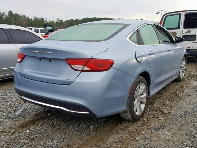 1C3CCCAB0FN652736 - 2015 CHRYSLER 200 LIMITE BLUE photo 4