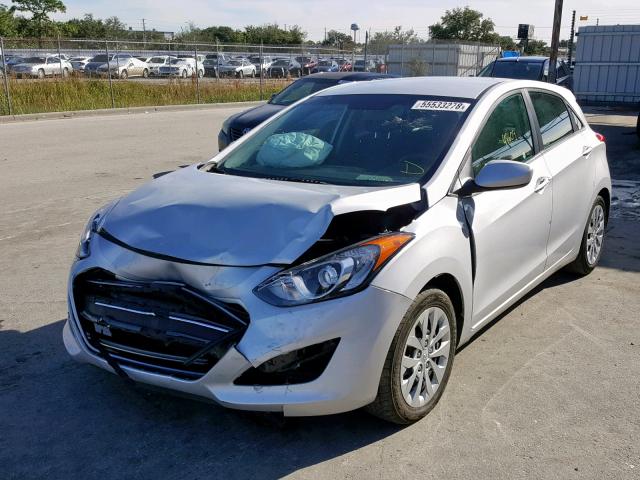 KMHD35LH5HU372408 - 2017 HYUNDAI ELANTRA GT SILVER photo 2