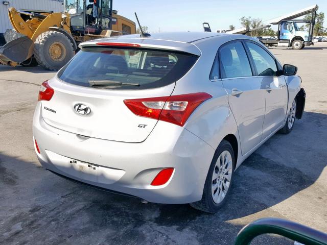 KMHD35LH5HU372408 - 2017 HYUNDAI ELANTRA GT SILVER photo 4