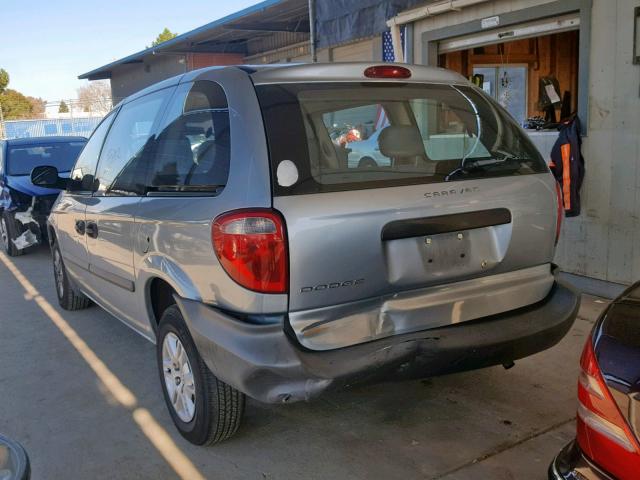 1D4GP25B75B325761 - 2005 DODGE CARAVAN SE SILVER photo 3