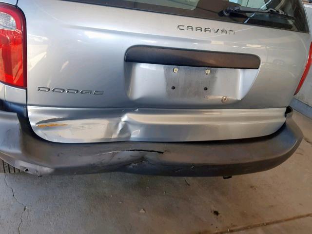 1D4GP25B75B325761 - 2005 DODGE CARAVAN SE SILVER photo 9