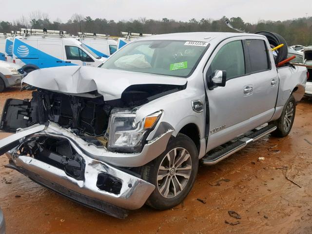 1N6AA1E68HN548084 - 2017 NISSAN TITAN SV SILVER photo 2