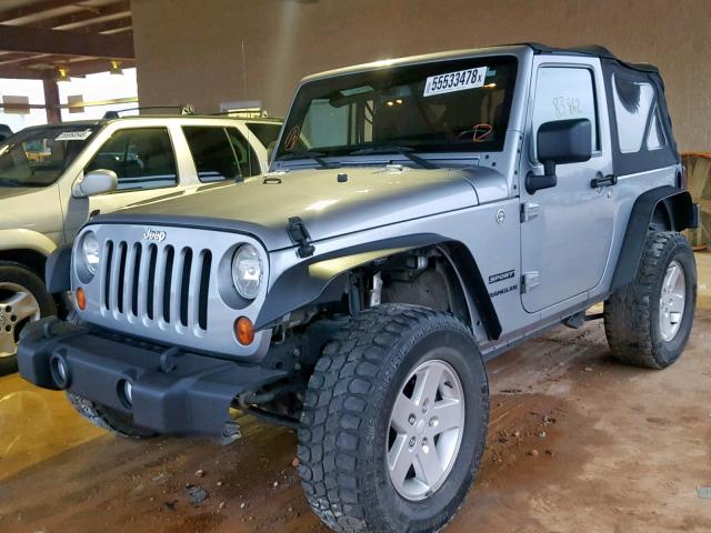 1C4AJWAG6DL548718 - 2013 JEEP WRANGLER S SILVER photo 2