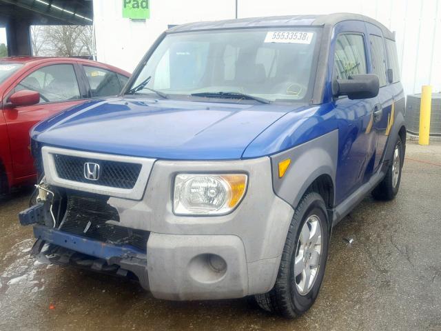 5J6YH18695L009354 - 2005 HONDA ELEMENT EX BLUE photo 2