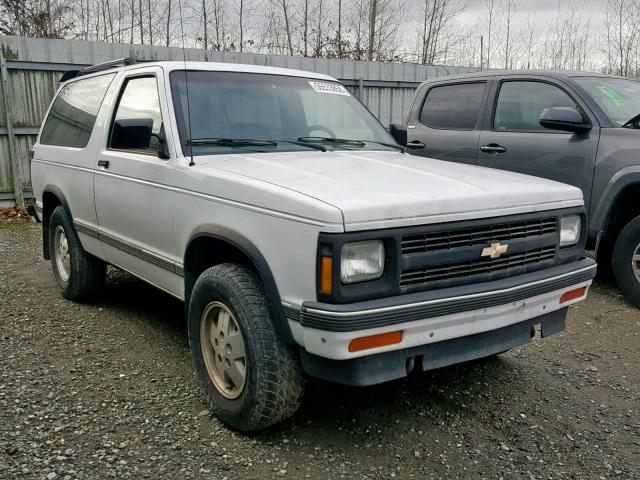 1GNCT18Z5M0112836 - 1991 CHEVROLET BLAZER S10 WHITE photo 1