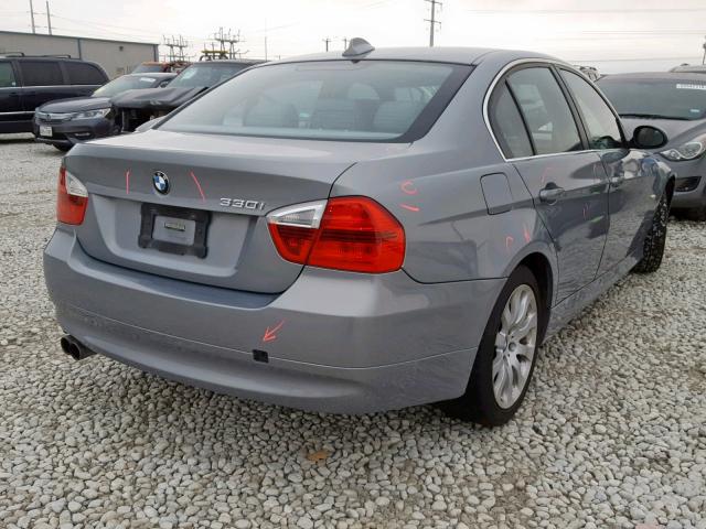 WBAVB33596KR76393 - 2006 BMW 330 I BLUE photo 4