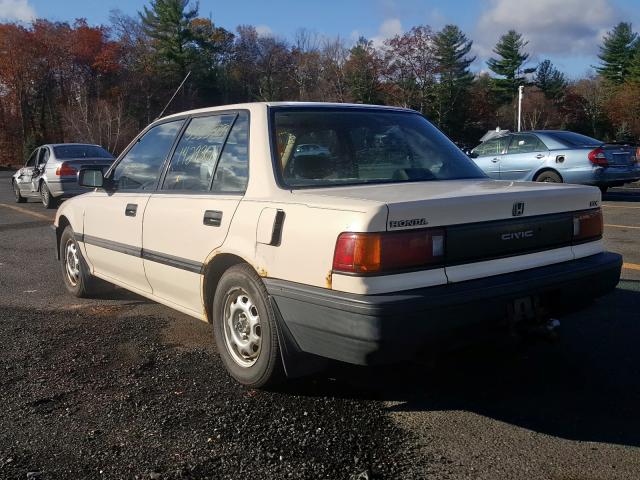 1HGED3644JA008329 - 1988 HONDA CIVIC DX BEIGE photo 3