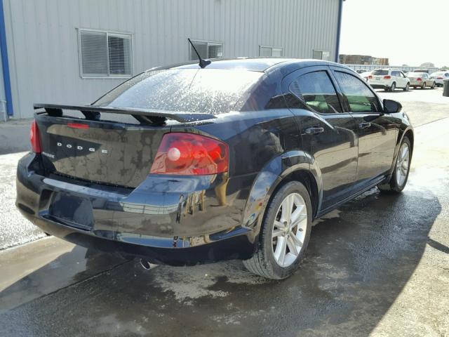 1B3BD1FG4BN544189 - 2011 DODGE AVENGER MA BLACK photo 4