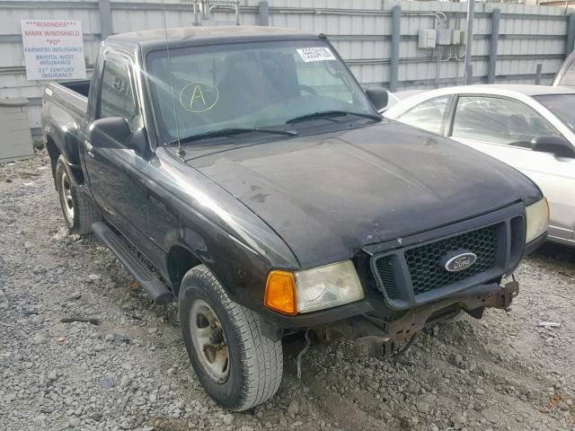 1FTYR10U44PA25174 - 2004 FORD RANGER BLACK photo 1