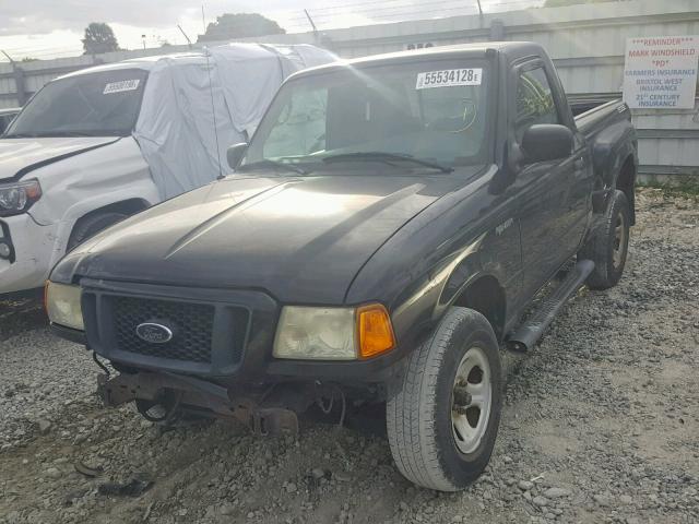 1FTYR10U44PA25174 - 2004 FORD RANGER BLACK photo 2