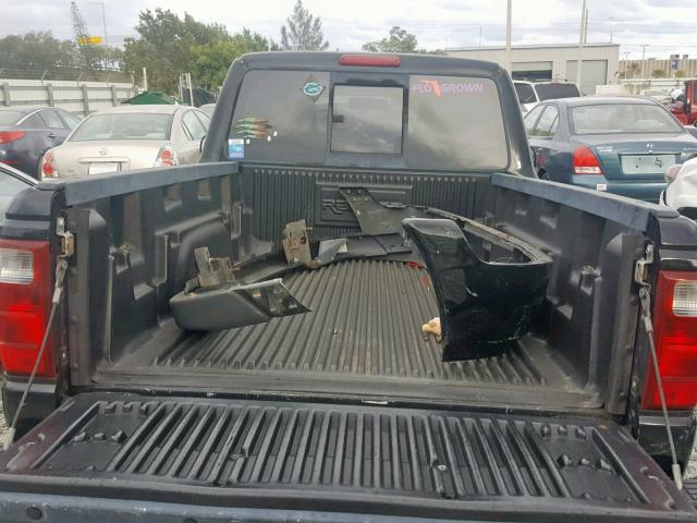 1FTYR10U44PA25174 - 2004 FORD RANGER BLACK photo 6