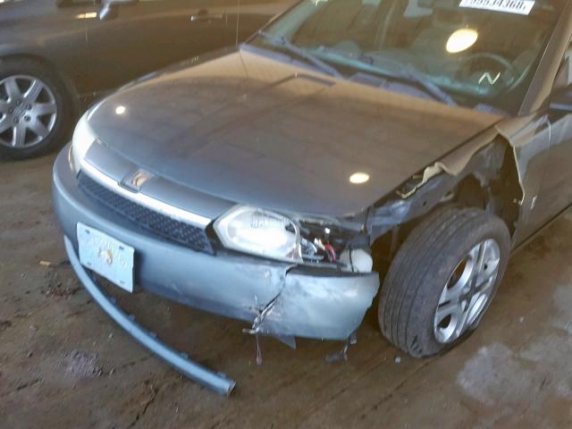 1G8AK52FX4Z150674 - 2004 SATURN ION LEVEL GRAY photo 9