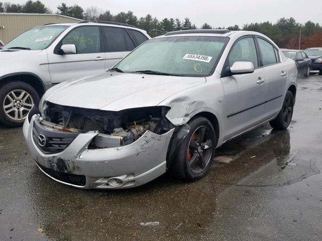 JM1BK323241217044 - 2004 MAZDA 3 S GRAY photo 2