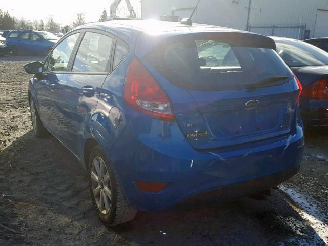 3FADP4EJ6CM217002 - 2012 FORD FIESTA SE BLUE photo 3