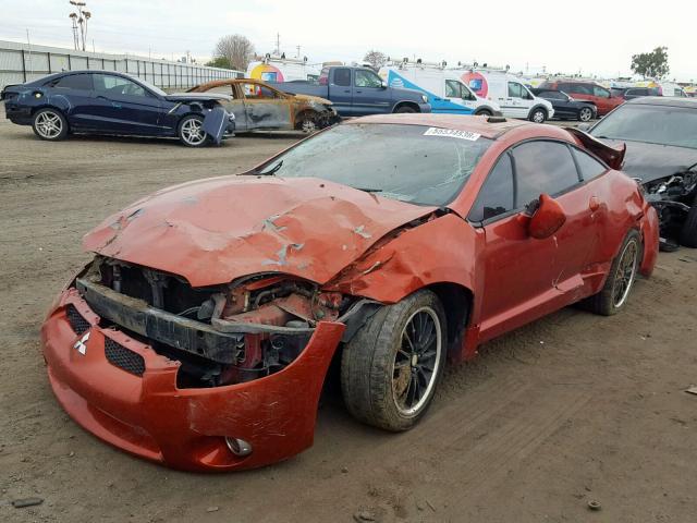 4A3AK24F07E012877 - 2007 MITSUBISHI ECLIPSE GS ORANGE photo 2