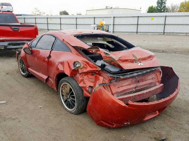 4A3AK24F07E012877 - 2007 MITSUBISHI ECLIPSE GS ORANGE photo 3