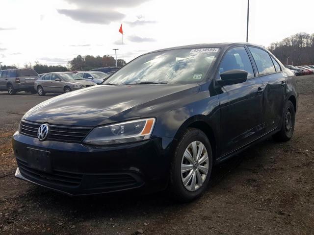 3VW1K7AJ6BM028994 - 2011 VOLKSWAGEN JETTA BASE BLACK photo 2