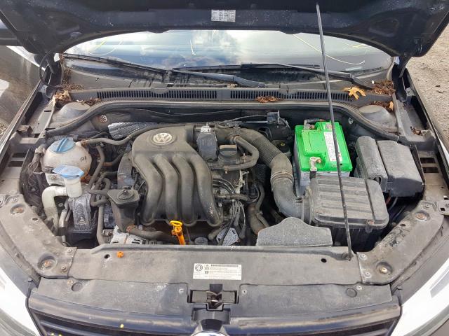 3VW1K7AJ6BM028994 - 2011 VOLKSWAGEN JETTA BASE BLACK photo 7