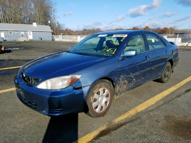 4T1BE32K03U677441 - 2003 TOYOTA CAMRY LE BLUE photo 2