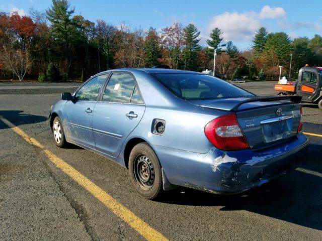 4T1BE32K03U677441 - 2003 TOYOTA CAMRY LE BLUE photo 3