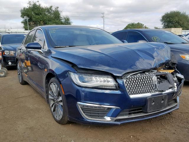 3LN6L5E98HR648375 - 2017 LINCOLN MKZ RESERV BLUE photo 1